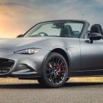 马自达MX-5 Miata敞篷跑车,银灰色车身,经典双座后驱设计